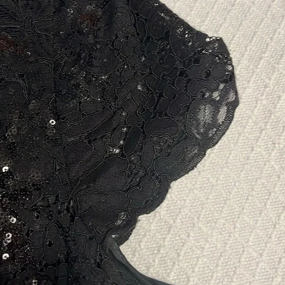 Brooks Brothers Black Peplum Cap Sleeve Blouse - Picture 6 of 13